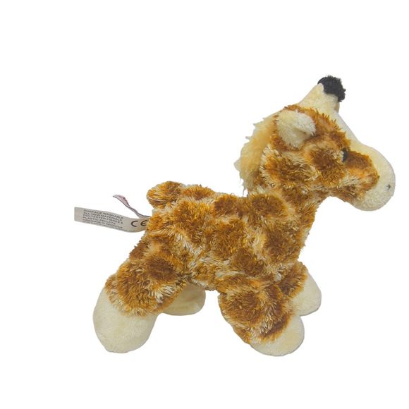 Aurora Gigi Giraffe Plush Beanbag Brown Mini Stuffed Animal 9" Toy - Picture 4 of 13